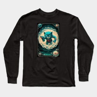 Super Hero Cat Man New Breed Card Collection Long Sleeve T-Shirt